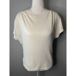 Express Off-White shortsleeve top‎